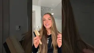 Как я делаю гладкий хвост с зачесанными назад волосами для футбола #гладкийхвост #футбольнаядевуш...