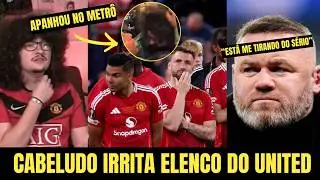 CABELUDO VIRA PROBLEMA NO VESTI&Aacute;RIO DO UNITED E CAUSOU CONFUS&Atilde;O NO METR&Ocirc;! #cabeludo #futebol #united