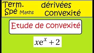 Première Terminale spé maths convexité  dérivée seconde   ex17 exponentielle simple
