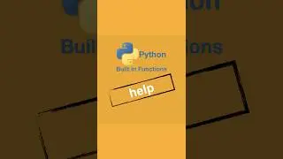 help Python Yerleşik (Gömülü Built-in) Fonksiyonlar #coding #python #programming