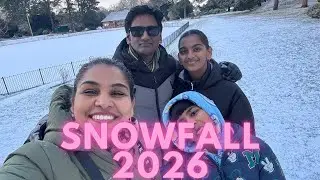 Finally आज snowfall झाला | First snowfall of 2026 #snow #snowfall2026 #shopping #family 