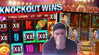 BIG KNOCKOUT WINS! Plus Book of Dead Bonus!
