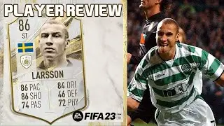 QUALITY STRIKER! 🎯 86 BASE ICON HENRIK LARSSON PLAYER REVIEW! FIFA 23 ULTIMATE TEAM