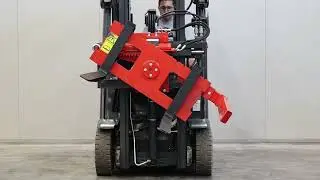 Forklift rotator attachment 180°