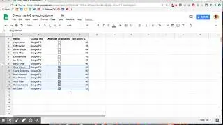 Grouping in Google Sheets