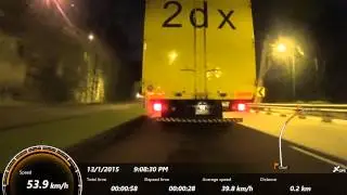 Drafting Behind A Lorry with Tail Wind
