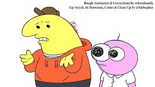 Smiling Friends 205 - Chris Niosi Clean-Up Animation