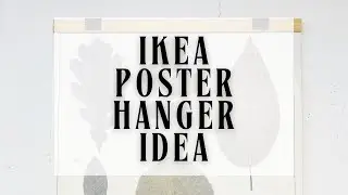 IKEA bamboo poster hanger