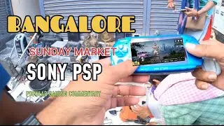 Electric waste product | second hand sale 😔 Sony PSP 300 rupees in Bangalore Sunday Market 