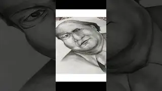 Pencil sketch drawing ✍️ | portrait drawing ✏️ #shorts#ytshorts#portrait#sketch