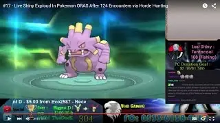 #17 - Live Shiny Exploud In Pokemon ORAS After 124 Encounters via Horde Hunting