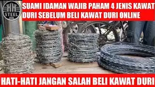 PERHATIKAN INI 4 JENIS KAWAT DURI SEBELUM BELI KAWAT DURI ONLINE/MACAM-MACAM KAWAT DURI/HH STEEL