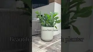 Patio decor finds: outdoor planter and an umbrella stand side table! #outdoorlivingspace #patiostyle