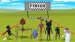¿QUIEN es el MAS RAPIDO de TODOS los MONSTRUOS de TREVOR HENDERSON (Siren Head, Cartoon Cat)? 😱