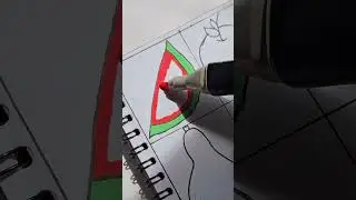 🥰🥰 #coloringbook #coloringpages #coloringtutorial #watermelon #coloringpages #drawing #art