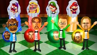 Wii Party Board Game Island - Bowser vs Gabriele vs Oscar vs Ryan (Master Difficulty)