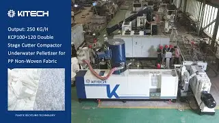 Recycling Waste PP Fabric: KCP100+120 Double-stage Under-water Strand Pellets Making Machine