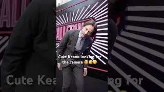 Cute Keanu Reeves looking for camera 🤣😍😛