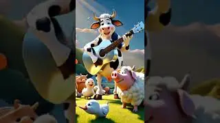 🎵 The Song Cow Mooed a Tune 🎵 #nurseryrhymes #kidsmood #entertaininganimals #childrenssong #KidsSong
