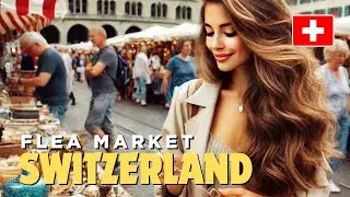 Z&uuml;rich Switzerland 4K ❄️ Explore One of Zurich&rsquo;s Best Flea Markets