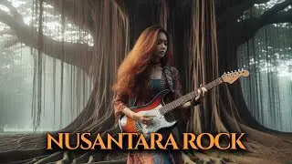 Epic Instrumental Rock Fusion: Original Guitar with Traditional Indonesian Flair