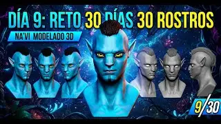 ¿Cómo esculpir un personaje de AVATAR? 🎨 Reto 30 Días 30 Rostros