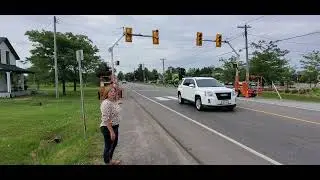 PTL2.4x In Action with Pedestrian Head Add-on (Portable Traffic Signal In Action)