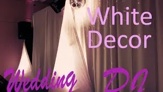 Wedding DJ Set Up with white Scrim King speaker cover
