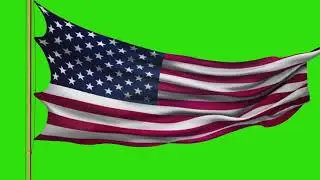 [No Copyright] - Green Screen Motion Flags for YouTube videos and more