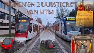 Middagje TREINEN en 2 uursticket van HTM+NIEUWE HTM REMISE!!!!! #treinen #tram 