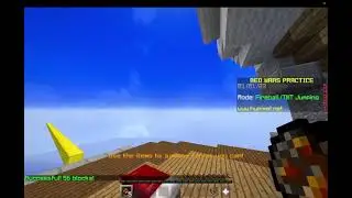 56 Blocks: Possible World Record for Hypixel Fireball Jump Practice (5 fireballs, no wool)