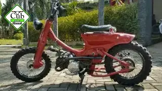 Choppy Cub Custom with Offroad Tires (Custom Modified Honda Cub Series) |  Cub Series Channel