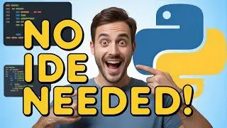 Python Coding Without IDE | Write & Run Python in Text Editor | AI Nikhil ModelMind