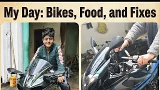 Paratha stuffing ...superbike repair  and 220 review ...daily vlog day 27