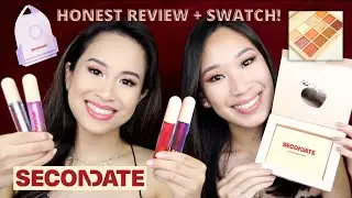 SECONDATE GEL LIP GLOSS & INSTAPEACH PALETTE REVIEW + SWATCH