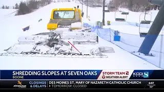 Busy slopes at Seven Oaks in Boone
