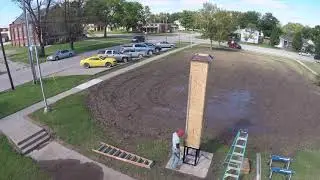 Chimney Swift Bird & Bat Tower at Humboldt High School Kansas