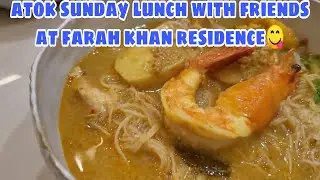 CHEF WAN SUNDAY LUNCH WITH FRIENDS AT FARAH KHAN RESIDENCE😋😋