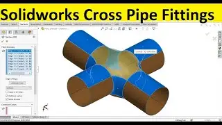 SOLIDWORKS | Cross Pipe Fittings | Valves