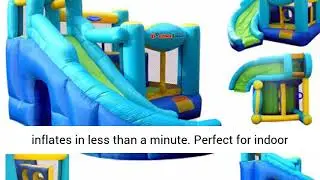 Bounceland Ultimate Combo Inflatable Bounce House, 12 ft L x 10 ft W x 8 ft H, Basketball Hoop,
