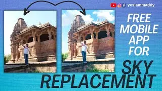 Replace sky in just 1step | Free Android Mobile App | How to edit sky in photo #sky #video #tech