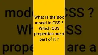 CSS Interview Question Answer।।CSS Interview Questions And Answers।।#css #css3 #cssquestions #shorts