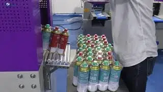 Automated Heat Shrink Wrapping Machine for 4 CanPortable Stove  Multi Pack Bundling