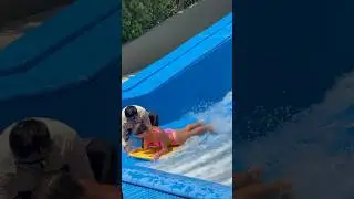 Fun Water Slide Surfing Adventure 🌊 | Summer Vibes at the Water Park #slide