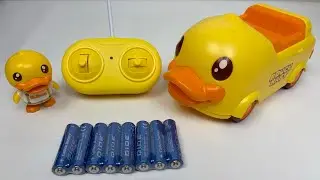 Unboxing RC Little Yellow Duck, Electric Doraemon Stunt Car, RC Little Yellow Man Toy Car, Truck