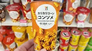 Eating ONLY ORANGE FOOD 🧡 from Convenience Stores in Japan || 7-Eleven Haul :Japan Edition