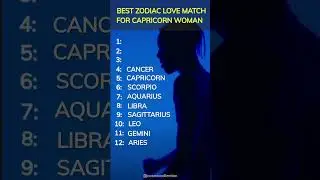 Perfect Zodiac LOVE MATCH For CAPRICORN Woman❤️&zwj;🔥#shorts #capricornwoman