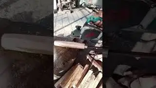 Sickle wood handle #reels #blacksmith #blacksmithing #shortvideo #knife #knifeskills #youtubeshorts