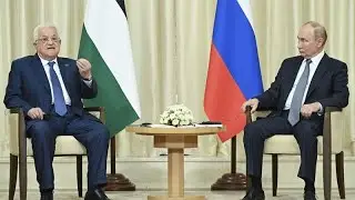 Palestinian leader Abbas 'stands with' Russia as he meets Putin on Moscow visit