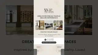Elevate Your Space with Timeless Tile Designs | SA Tiles & Decor Adelaide